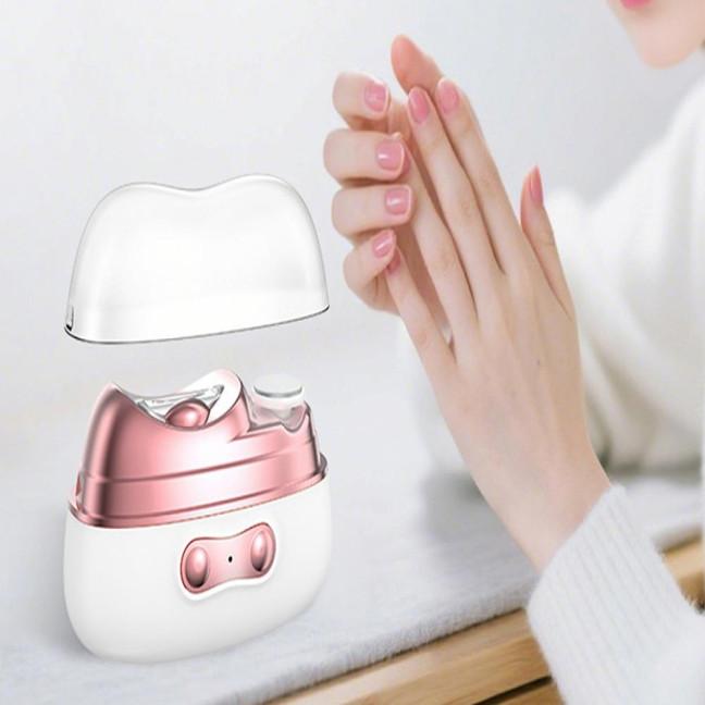 Smart Nail Clipper with LED Light USB Rechargeable Portable Electric Nail Grinder Ergonomic Design Automatic Nail Clipper 