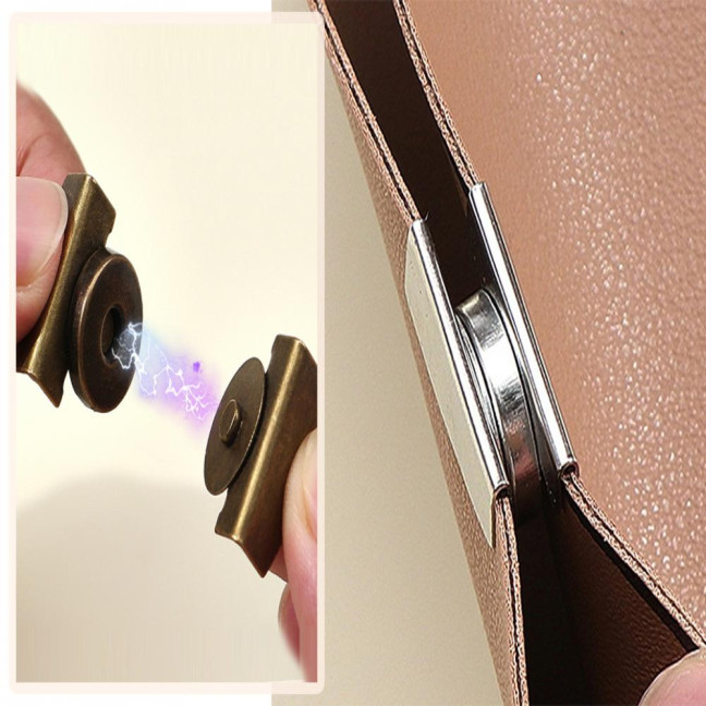 10 Pairs Magnetic Snaps No-sew Snap Buttons Bags Closures Snap Fasteners for Purses Totes Clothing DIY Crafts Leather Goods