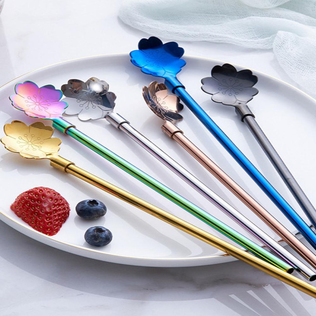 Deer Head Shape Stirring Spoon Multifunction Safe 304 Stainless Steel Spoon for Home