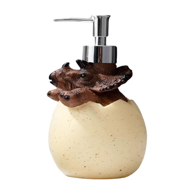 560ml Lotion Dispenser Large Capacity Cute Dinosaur Refillable Empty Bottle Hand Cleanser Shampoo Container Bathroom Supplies 