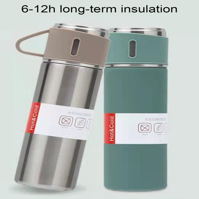 500ml Water Cup Large Capacity Leak-Proof Stainless Steel Double-Layer Vacuum Coffee Cup for Gift 