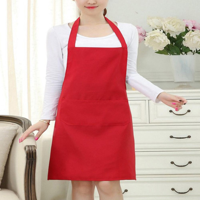 Kitchen Apron with Pocket Waterproof Oil-proof Sleeveless Grease Resistant Cooking Apron for Baking
