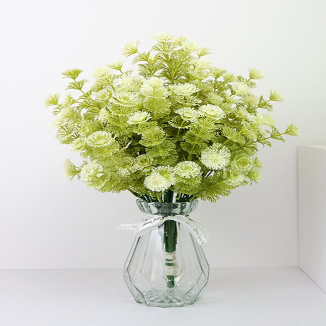 Realistic Artificial Grass Decorative Delicate No Watering Natural 7 Fork Green Simulation Plant Home Decor Realistic Artificial Grass Decorative Delicate No Watering Natural 7 Fork Green Simulation Plant Home Decor