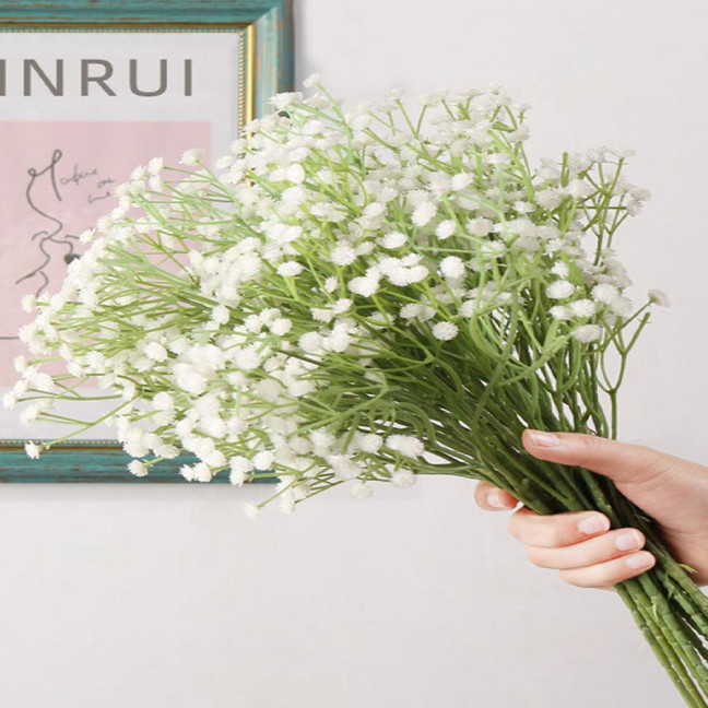 Realistic Fake Gypsophila Vivid Non-fading DIY Bridal Bouquet Home Artificial Flower Household Supplies