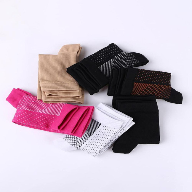 1 Pair Unisex Compression Ankle Cuffs Mid-tube High Elasticity Open-toe Socks Neuropathy Ankle Sleeves Sport Ankle Support for Unrestricted Movement And Improved Circulation