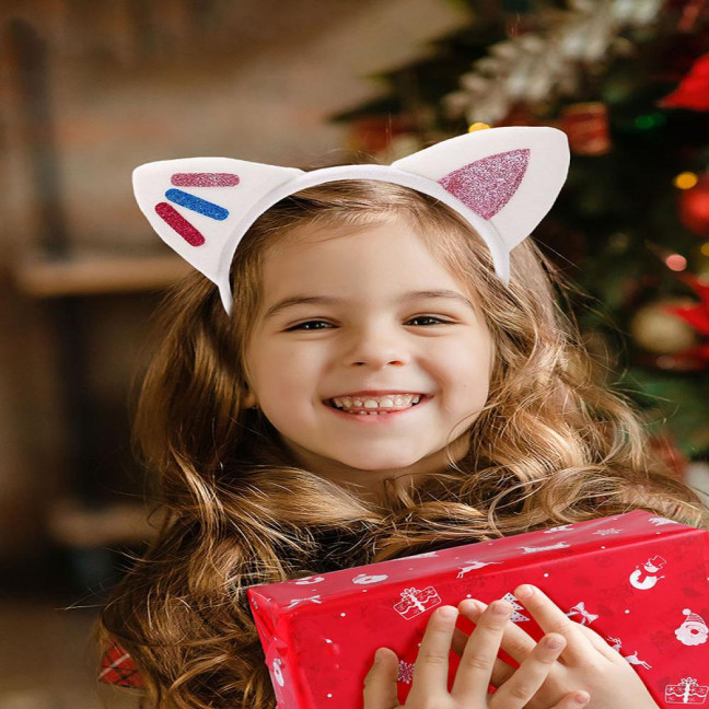 Cat Ears Hair Hoop Plush Sequins Cat Party Decoration Hairband Birthday Party Supplies Versatile Accessories Cat Ears Hair Hoop Plush Sequins Cat Party Decoration Hairband Birthday Party Supplies Versatile Accessories