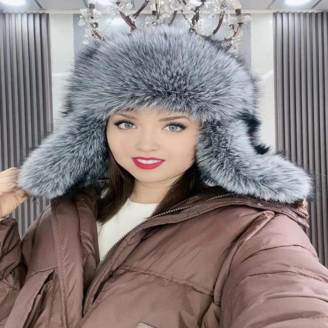 Women Winter Hat Gloves Thickened Fuzzy Faux Fur Ear Protection Windoroof Heat Retention Outdoor Skiing Skating Snowboarding Lei Feng Hat Women Winter Hat Gloves Thickened Fuzzy Faux Fur Ear Protection Windoroof Heat Retention Outdoor Skiing Skating Snowboarding Lei Feng Hat