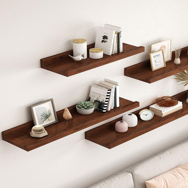 Modern Wall Mounted Storage Rack Strong Load-bearing Simple Installation Bathroom Floating Shelves Display Organizer