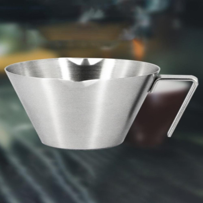 Espresso Measuring Cup Dual Scale Stainless Steel Coffee Cup with V-Shaped Spout 100ml Espresso Shots Cup with Handle Bean Weighing Tool for Barista Cocktails Espresso Measuring Cup Dual Scale Stainless Steel Coffee Cup with V-Shaped Spout 100ml Espresso Shots Cup with Handle Bean Weighing Tool for Barista Cocktails