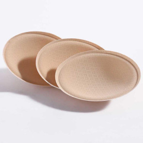 1 Pair Round Sponge Push Up Bra Pads for Women Latex Feel Invisible Insert Swimsuit Bikini Breast Enhancers Chest Cup Pads Accessories for Daily Wear Yoga Parties