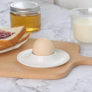 4/6Pcs White Egg Cups Food Grade BPA Free High Durability Compact Size Portable Boiled Egg Holders Set