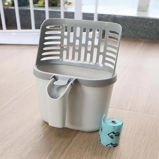 Cat Litter Scooper with Holder Cat Litter Shovel with Integrated Detachable Waste Container Larrge Portable Cat Poop Scooper Cat Litter Scooper with Holder Cat Litter Shovel with Integrated Detachable Waste Container Larrge Portable Cat Poop Scooper