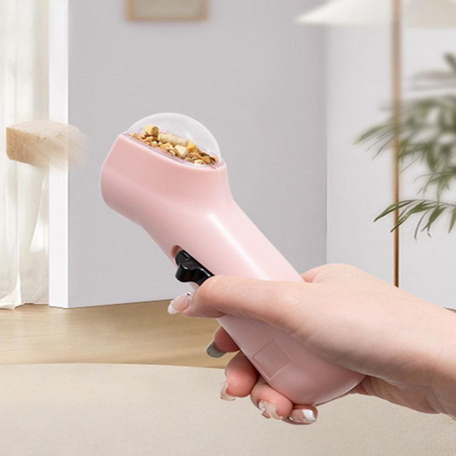 Cat Treat Launcher Pet Food Shooter Interactive Pet Snack Dispenser Handheld Catapult Toy for Kitten Puppy Exercise Training