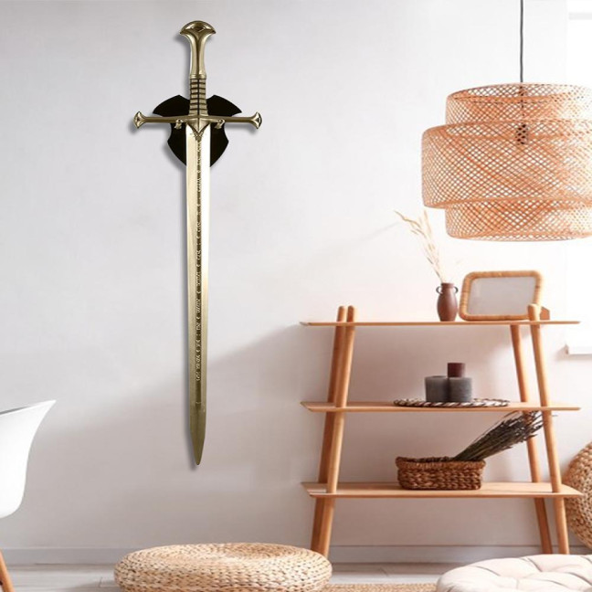 Wall Mount Medieval Swords Holder High Durability Strong Load-bearing Easy Installation Swords Display Stand