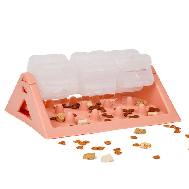 Rolling Food Leakage Toy Interactive Dog Treat Dispensing Toy Puzzle Slow Feeder Pet Bowl for Cat Puppy Training Bored Relief 