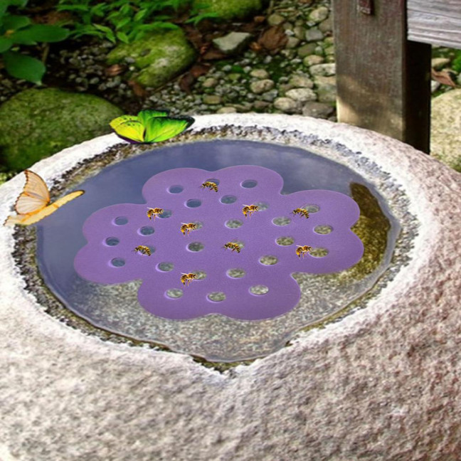 1/4Pcs Floating Bee Island Bee Watering Station Bright Color Lightweight Easy to Clean Reusable Garden Bee Insect Water Feeder 1/4Pcs Floating Bee Island Bee Watering Station Bright Color Lightweight Easy to Clean Reusable Garden Bee Insect Water Feeder