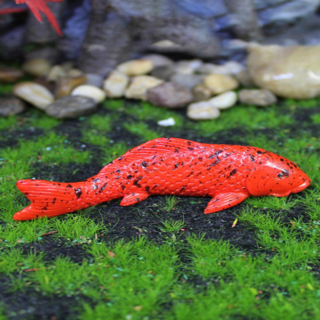Fake Fish Resin Goldfish Figurine Artificial Floating Lucky Fish Statue for Aquarium Fish Tank Pond Fairy Garden Supplies