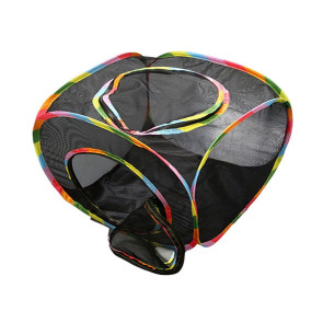 Cat Cube Tent Outdoor Pet Play Mesh Cubic Folding Pop Open Cat Playpen Ventilated Pet Playhouse for Puppy Kitten Bunny