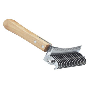 3 in 1 Dematting Deshedding Pet Comb Dogs Cats Pet Knot Comb with Safe Bottom Hair Rake Pet Grooming Tool