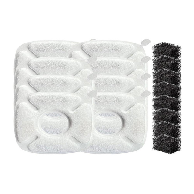 Cat Water Fountain Replacement Filter 3 Layer Filtration System with Sponges for 67oz 95oz 135oz Automatic Cat Water Dispenser Cat Water Fountain Replacement Filter 3 Layer Filtration System with Sponges for 67oz 95oz 135oz Automatic Cat Water Dispenser