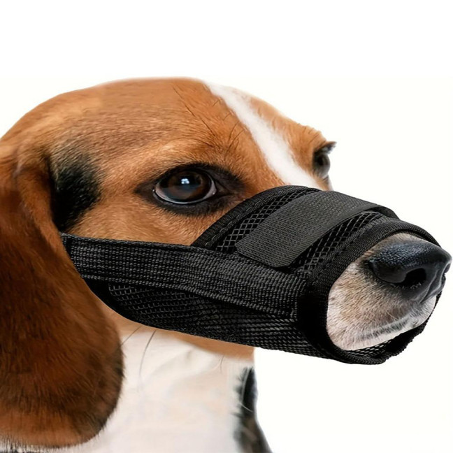 Large Dog Muzzle Breathable Soft Mesh Mouth Guard Adjustable No Bark Muzzles to Prevent Biting Comfortable Dog Mouth Cover Large Dog Muzzle Breathable Soft Mesh Mouth Guard Adjustable No Bark Muzzles to Prevent Biting Comfortable Dog Mouth Cover