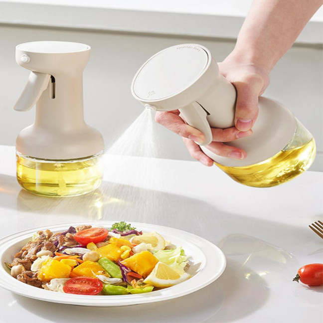 280/500ml Oil Dispenser Bottle Transparent Body Leak-Proof Design Oil Sprayer Oil Dispensing Gadget Kitchen Tool
