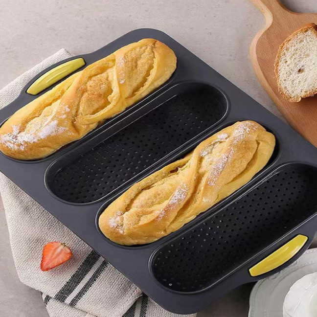 Silicone Baguette Mold Non-Stick Bread Baking Tray High Temperature Resistant Kitchen Baking Accessories Silicone Baguette Mold Non-Stick Bread Baking Tray High Temperature Resistant Kitchen Baking Accessories