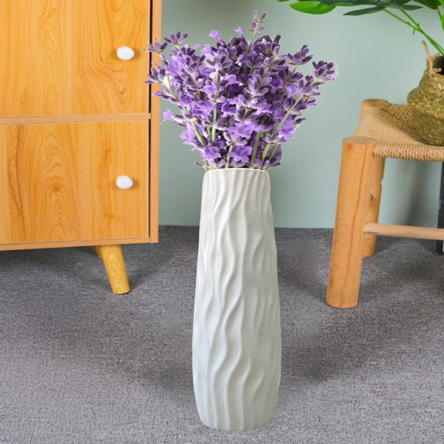 Large Floor Vase Tall Decorative Vase Textured Shatterproof Floor Standing Vase for Home Living Room Study Decor