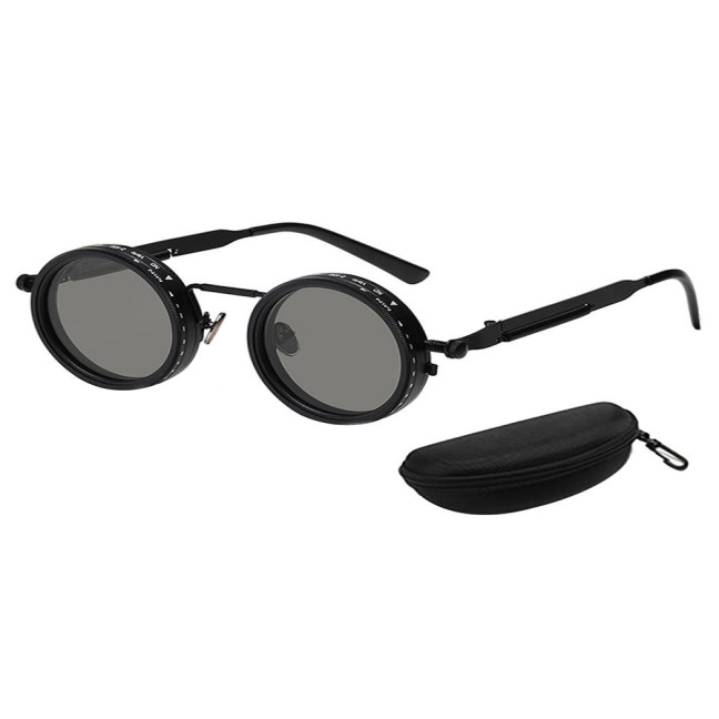 Adjustable Tint Polarized Sunglasses 1-9 Gear Round Glasses with ND Filter Lenses for Men UV Protection Eyewear for Beach Travel