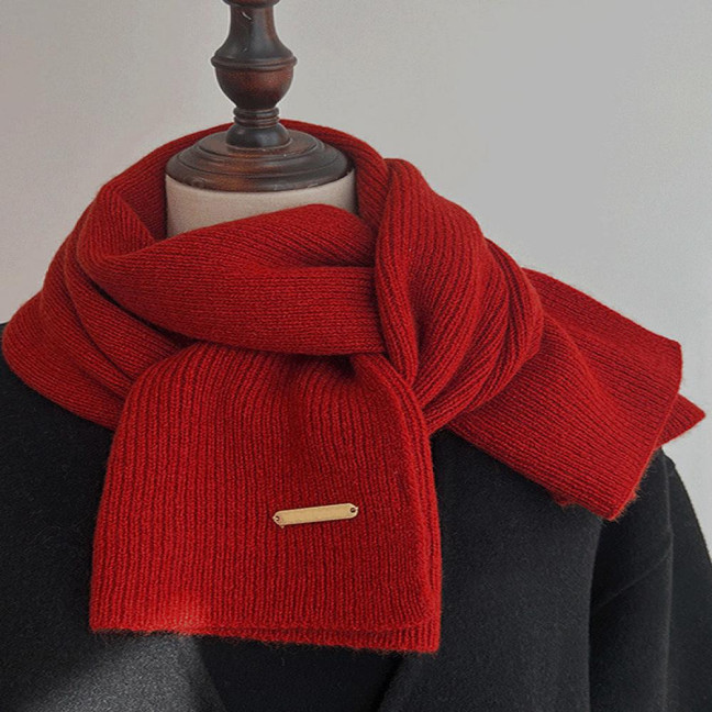 Women Scarf Solid Color Thickened Windproof Warm Versatile Scarf Daily Winter Outdoor Cycling Long Scarf Women Scarf Solid Color Thickened Windproof Warm Versatile Scarf Daily Winter Outdoor Cycling Long Scarf