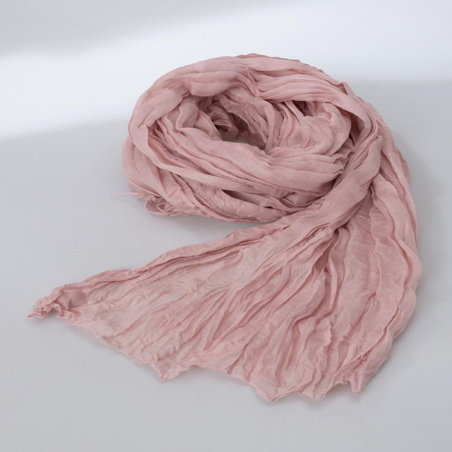 Women Scarf Retro Pleated Design Thin Scarf Soft Flax Shawl Scarf Daily Wear Outdoor Activities Versatile Accessory Women Scarf Retro Pleated Design Thin Scarf Soft Flax Shawl Scarf Daily Wear Outdoor Activities Versatile Accessory