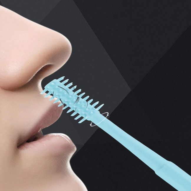 1/2/3/5/12/24Pcs Double-Head Nose Hair Trimmer Sharp Blade 360 Degree Rotating Nasal Hair Cutter Remover Men Women Manual Nose Hair Trimming Tools 
