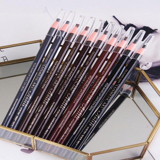 6Pcs Pull Cord Peel-off Eyebrow Pencil Waterproof Sweat-Proof Natural Long Lasting Smudge-proof Women Microblading Brow Pencil
