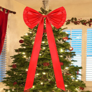 Extra Large Christmas Tree Topper Bows 70.9