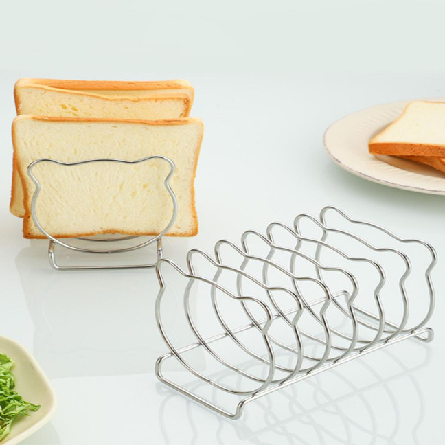 Bear-Shaped Toast Rack Stainless Steel 6-Slice Bread Holder for Air Fryer Oven Steamer Cute Even Heating Kitchen Accessories Bear-Shaped Toast Rack Stainless Steel 6-Slice Bread Holder for Air Fryer Oven Steamer Cute Even Heating Kitchen Accessories