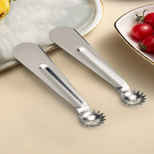  2Pcs Stainless Steel Tomato Corer Strawberry Baller Pitter Huller Multi-Function Vegetable Pineapple Eye Fruit Stem Remover Home Kitchen Tools 