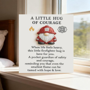Firefighter Pocket Guardian Mini Firefighter Pocket Hug Token A Little Hug of Courage Keepsake Inspirational Gift for Firefighters 