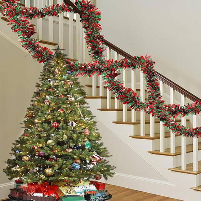 2/4/6/8/10Pcs Christmas Color Strips Christmas Ribbons Garland Indoor Outdoor Festive Decor Versatile Festive Accessory 2/4/6/8/10Pcs Christmas Color Strips Christmas Ribbons Garland Indoor Outdoor Festive Decor Versatile Festive Accessory