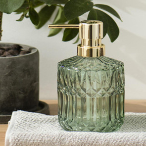 Glass Lotion Bottle Anti-Slip Bottom Transparent Design Large Capacity Liquid Dispenser Home Accessory