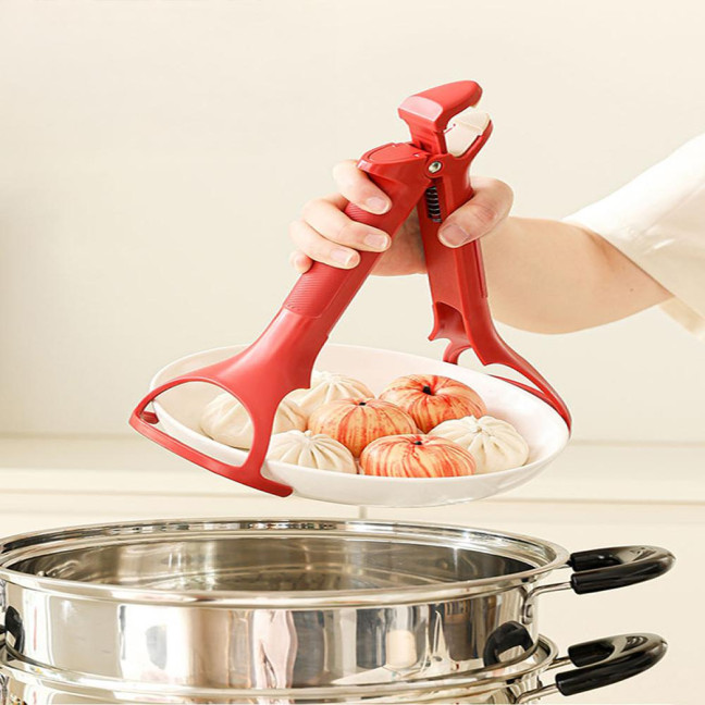 Anti-Scalding Clip Non-Slip Bowl Tongs Kitchen Gripper for Hot Bowls Baking Trays Plates Steamers Family BBQ Cooking Tools