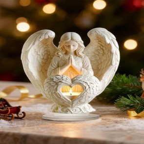 Angel Ornament Acrylic Decorative Statue White Christmas Ornament Easy to Install Purity Symbol Christmas Decor