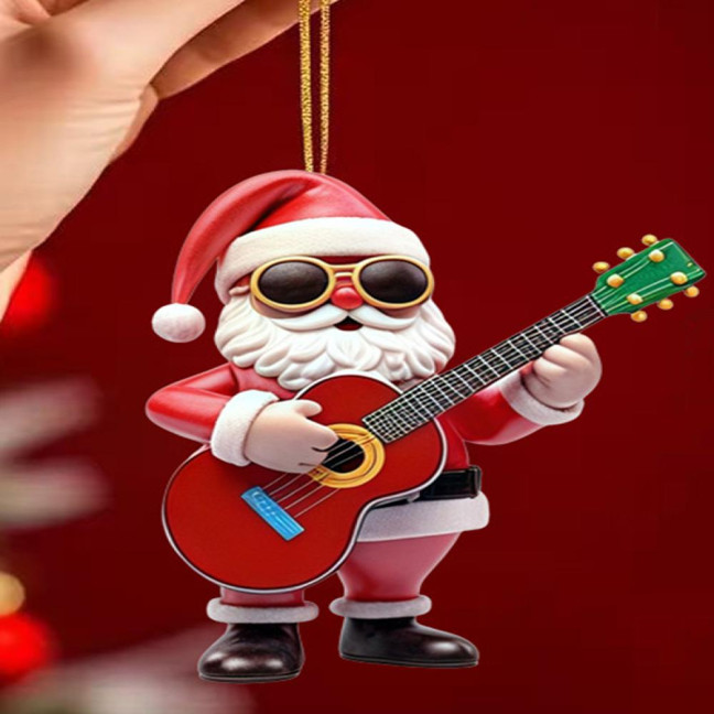 Wooden Christmas Ornament 2D Santa Claus on Hot Air Balloon/Riding Bicycle/Penguin/Elf Hanging Ornaments for Xmas Tree Holiday Party Decor Wooden Christmas Ornament 2D Santa Claus on Hot Air Balloon/Riding Bicycle/Penguin/Elf Hanging Ornaments for Xmas Tree Holiday Party Decor