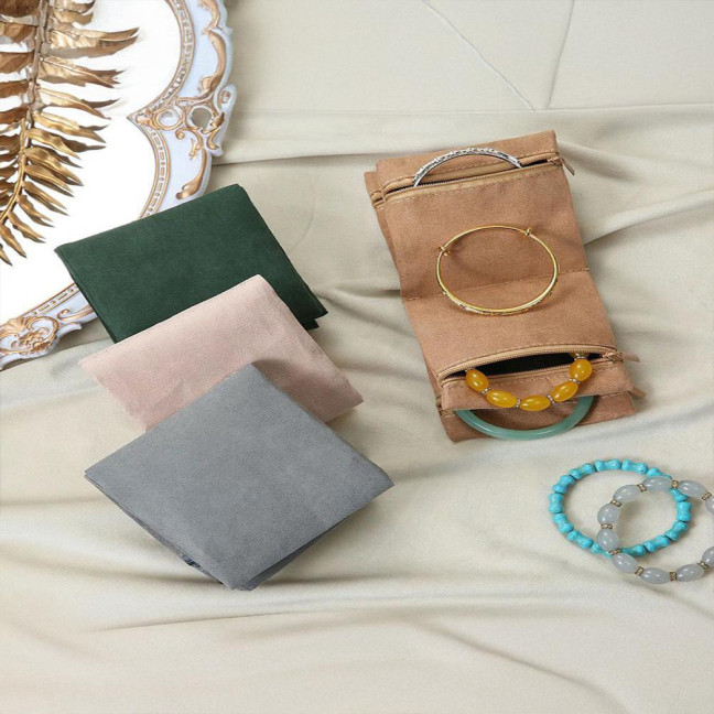 Jewelry Storage Bag Rings Earrings Bracelet Necklace Storage Pouch Foldable Zipper Closure Travel Jewelry Organizer Jewelry Storage Bag Rings Earrings Bracelet Necklace Storage Pouch Foldable Zipper Closure Travel Jewelry Organizer