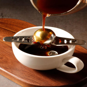 Espresso Cooling Ball Kit Espresso Coffee Cooler with Reusable Ice Sphere Stainless Steel Chiller Ball with Stand for Bourbon Cocktails Accessories