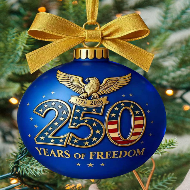United States 250th Anniversary Ornament 250th Anniversary Acrylic Christmas Ball Ornament Patriotic Christmas Tree Hanging Decor United States 250th Anniversary Ornament 250th Anniversary Acrylic Christmas Ball Ornament Patriotic Christmas Tree Hanging Decor