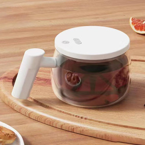 Automatic Coffee Stirring Cup Electric Mixer High Borosilicate Glass Lightweight Portable Versatile Automatic Drink Mixer
