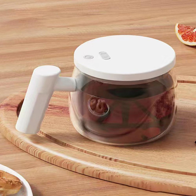 Automatic Coffee Stirring Cup Electric Mixer High Borosilicate Glass Lightweight Portable Versatile Automatic Drink Mixer
