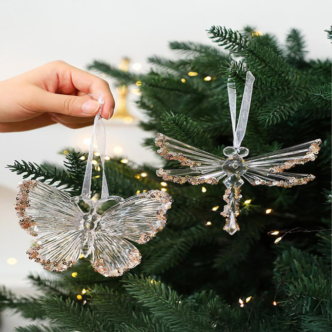 Christmas Ornament Glitter Sequin Transparent Snowflake Ballet Dancer Hanging Ornament Holiday Decor Christmas Ornament Glitter Sequin Transparent Snowflake Ballet Dancer Hanging Ornament Holiday Decor