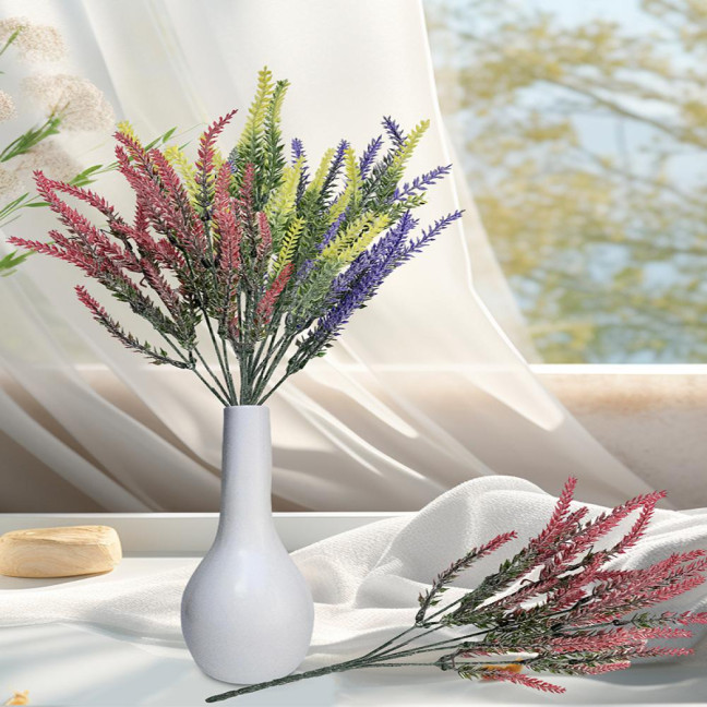 2Pcs Simulated Flowers High Simulation Bright Layered Bouquet No Withering Fading Fake Flower Home Office Decor 2Pcs Simulated Flowers High Simulation Bright Layered Bouquet No Withering Fading Fake Flower Home Office Decor