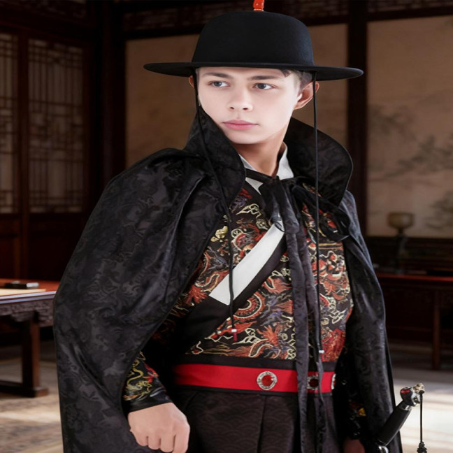 Black Sun Hat Traditional Flying Fish Costume Hat Wide Brim UV Protection Fishing Idol Cosplay Cap Headwear Black Sun Hat Traditional Flying Fish Costume Hat Wide Brim UV Protection Fishing Idol Cosplay Cap Headwear